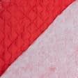 Тканини підкладкова тканина - Підкладка 190Т термопаяна  з синтепоном  100г/м  5см*5см червоний