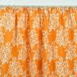 Ткани готовые изделия - Декоративная штора Карусель вензель / оранж 150/270 см