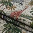Тканини для декоративних подушок - Гобелен зоопарк