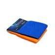 Тканини кухонні рушники - Набір серветок кухонних мікрофібра синьо-помаранчеві 30х40 см 2шт.