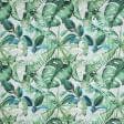 Ткани портьерные ткани - Декоративная ткань джунгли монстера зеленый