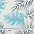 Ткани портьерные ткани - Декоративная ткань  листья богемиан/bohemian  серый голубой