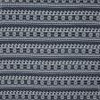 Тканини для декоративних подушок - Гобелен орнамент-94 т.синій,молочний