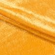 Тканини для суконь - Велюр стрейч темно-жовтий