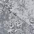 Тканини портьєрні тканини - Декоративна тканина адіра квіти/ сірий