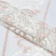 Ткани для пэчворка - Декоративное кружево верона/  молочный-розовый 170см
