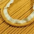 Тканини фурнітура для декора - Шнур окант. тоненький Солар, яскраве золотоd=5мм