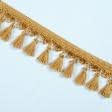 Тканини фурнітура для декора - Бахрома солар китиця яскраве золото