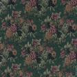 Ткани для декоративных подушек - Гобелен розы гамильтон фон зеленый