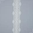 Тканини для печворку - Декоративне мереживо лівія / молочний, срібло 16 см