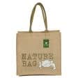 Тканини сумка шопер - Сумка джутова шоппер nature bag frog (ручка 53 см)