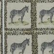 Тканини для декоративних подушок - Гобелен  zebra/зебра  в рамці