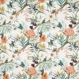 Тканини портьєрні тканини - Декоративна тканина самарканда/samarcanda колібрі, квіти оранж