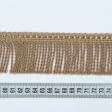 Ткани фурнитура для декора - Бахрома солар спираль карамель