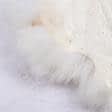 Ткани для верхней одежды - Мех натуральный кролик тату белый