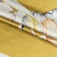 Ткани для платьев - Атлас натуральный стрейч принт