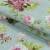 Декоративная ткань лонета флорал / floral букетик фуксия, фон лазурь