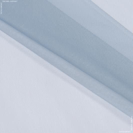 Ткани для драпировки стен и потолков - Микросетка Энжел серо-голубая