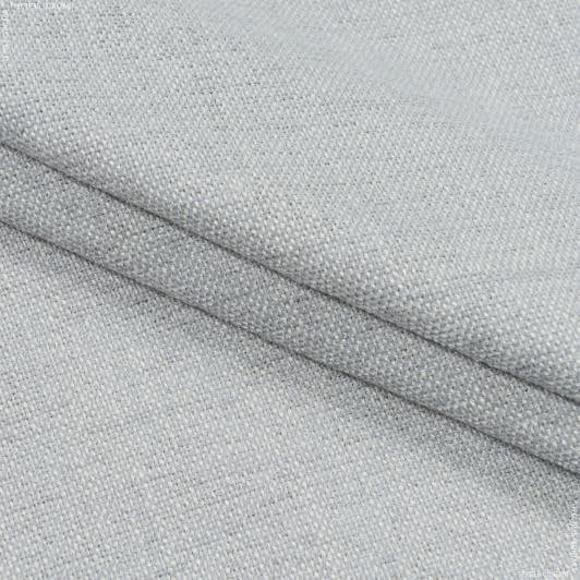 Тканини для безкаркасних крісел - Рогожка  Дамаліс меланж  сіро-блакитний