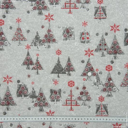 Ткани для римских штор - Декоративная новогодняя ткань елочки spruce
