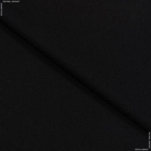 Ткани кулирные - Кулирное полотно черное 100см*2