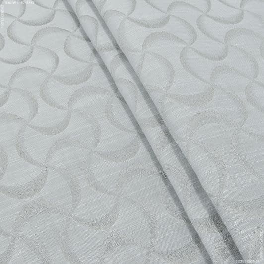Тканини портьєрні тканини - Жакард Сеневрі абстракція колір пісок, сірий