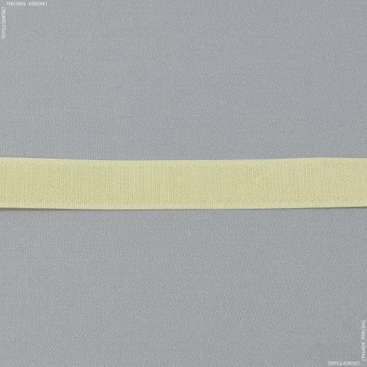 Тканини фурнітура для іграшок - Липучка Велкро пришивна жорстка колір персик  20мм/25м