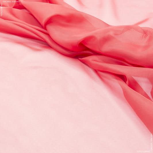 Ткани для постельного белья - Тюль вуаль красный