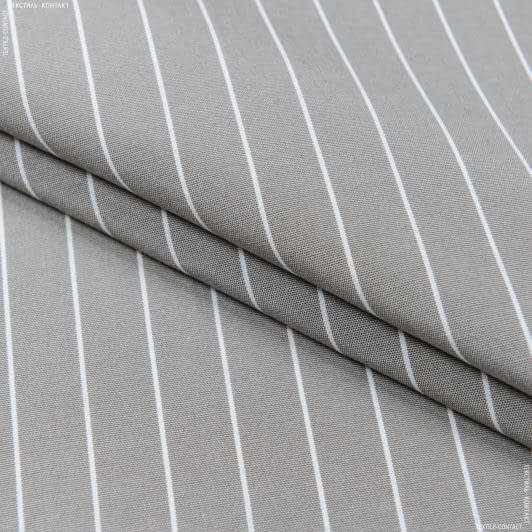 Тканини портьєрні тканини - Дралон смуга /NILO бежева