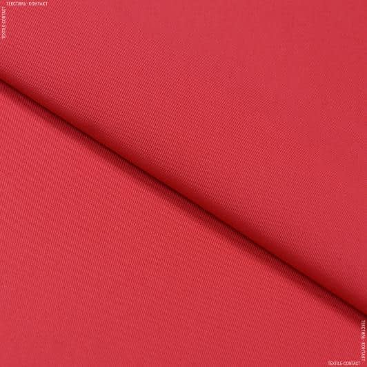 Ткани для костюмов - Костюмный твил лайт красный