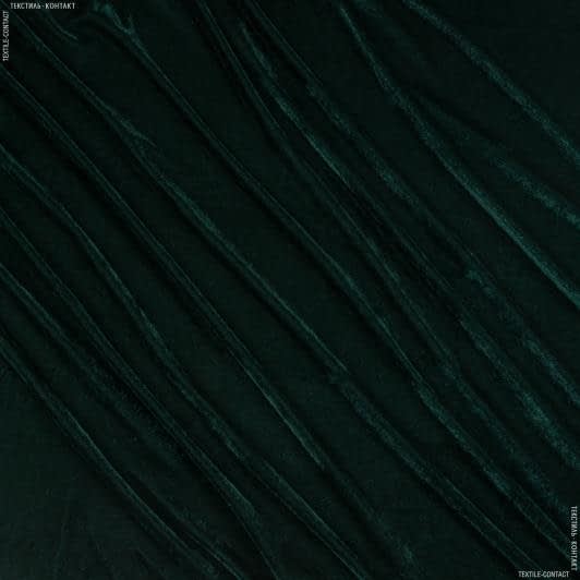 Ткани все ткани - Велюр стрейч темно-зеленый
