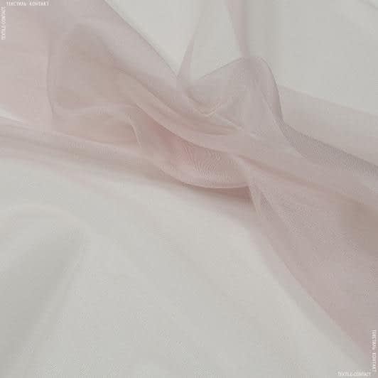 Тканини всі тканини - Тюль мікросітка Блиск колір рожевий мус з обважнювачем