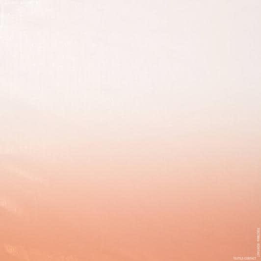 Ткани гардинные ткани - Микровуаль Деграде  оранжево-розовый