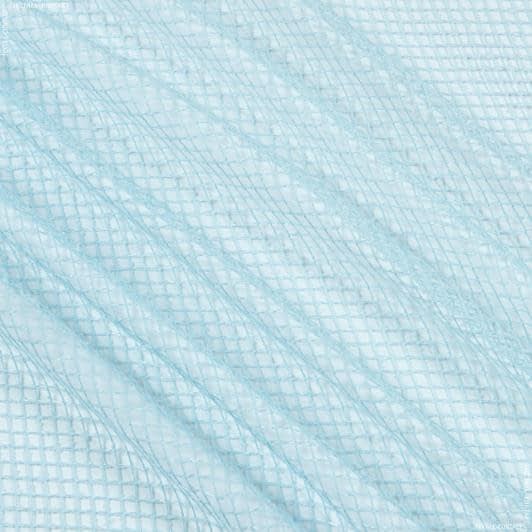 Ткани для драпировки стен и потолков - Тюль сетка Элиза голубая