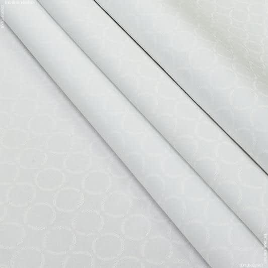 Ткани портьерные ткани - Декоративная ткань Луки круги молочный