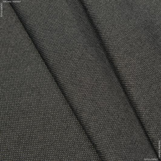 Ткани портьерные ткани - Рогожка брук т.серый