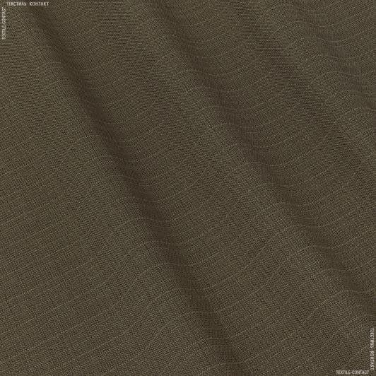 Тканини портьєрні тканини - Декоративна рогожка Зелі / ZELI коричневий