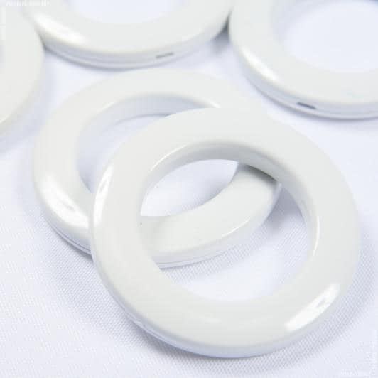 Тканини фурнітура для дома - Люверс економ колір білий не фарбований 35 мм