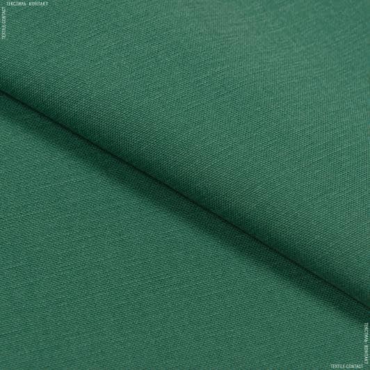 Тканини для меблів - Декоративна тканина Панама софт/PANAMA т.зелений
