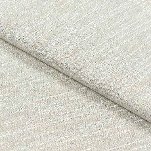 Ткани для декоративных подушек - Жаккард Ларицио штрихи беж , люрекс золото