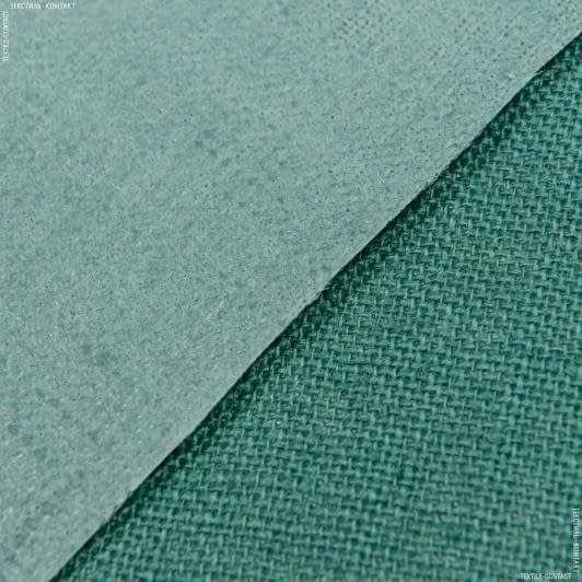 Ткани для декора - Мешковина джутовая ламинированная зеленый
