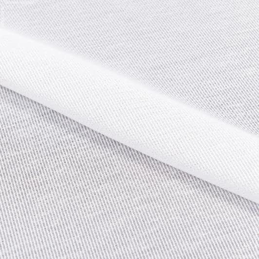 Ткани гардинные ткани - Тюль сетка Бона белая с утяжелителем