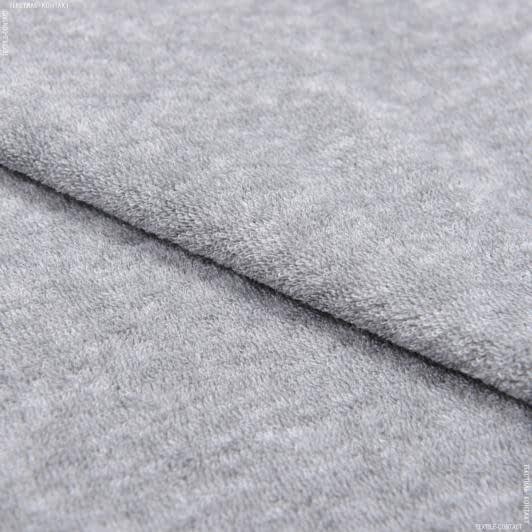 Тканини для постільної білизни - Махрове полотно одностороннє сіре меланж