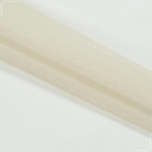 Тканини батист - Тюль батист-органза-сітка колір пряжене молоко