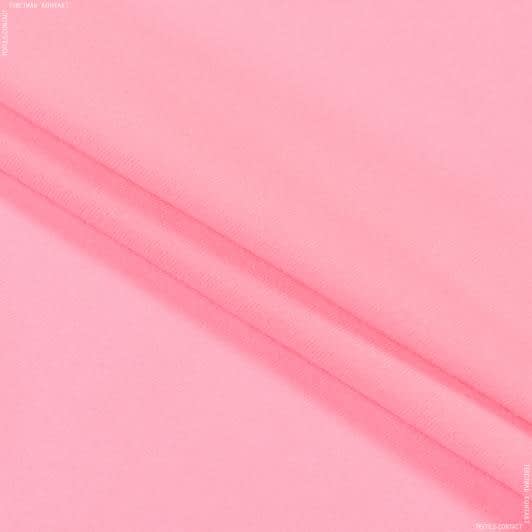 Тканини велюр/оксамит - Трикотаж-липучка блідо-рожева