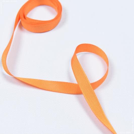Ткани фурнитура для декора - Репсовая лента Грогрен /GROGREN оранжевая 10 мм