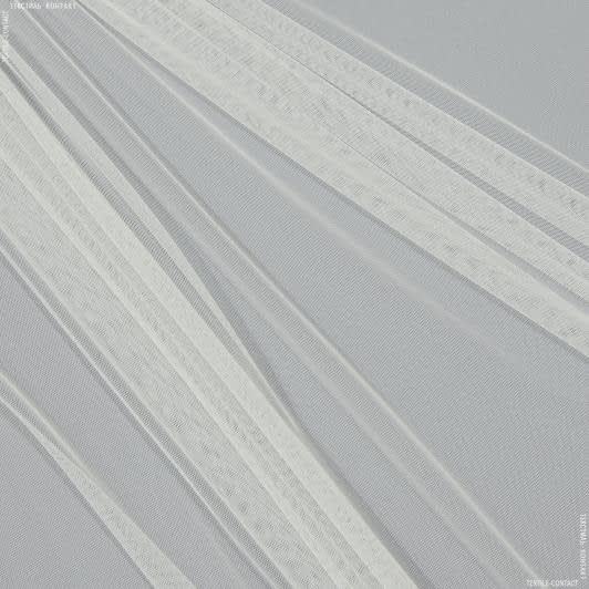 Тканини гардинні тканини - Тюль сітка міні Грек   молочний