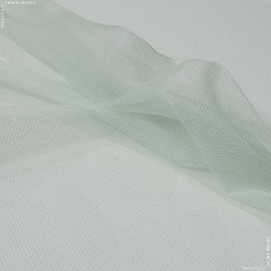 Тканини сітка - Тюль сітка на органзі колір лазурь з обважнювачем