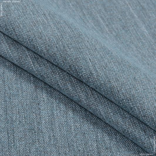 Тканини для меблів - Декоративна тканина рогожка Хелен меланж бірюзовий