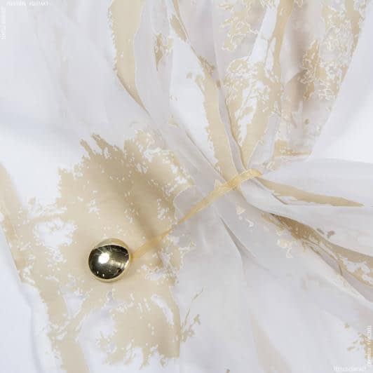 Ткани для декора - Магнитный подхват Круг на тесьме золото 35мм.